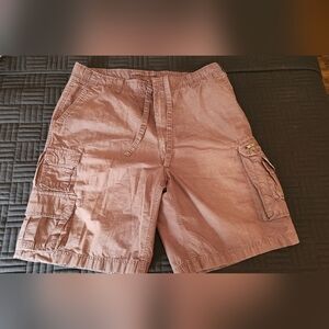 Men's Cargo Shorts in Dusty Rose - Casual Utility Style